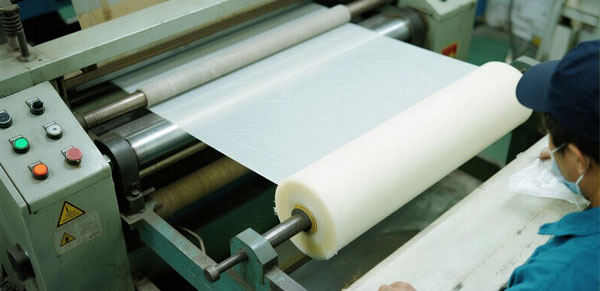 PVC fabric manufacturing process line