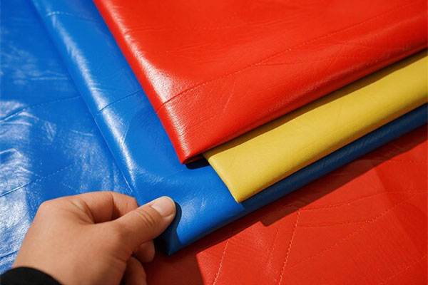 PVC fabric finishing and rolling process