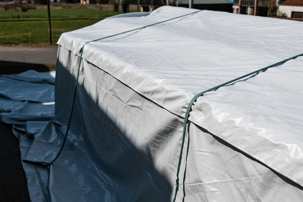 PVC industrial covers protecting machinery in factory