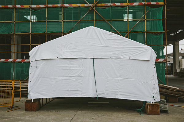 PVC tarpaulins used on construction site covering materials