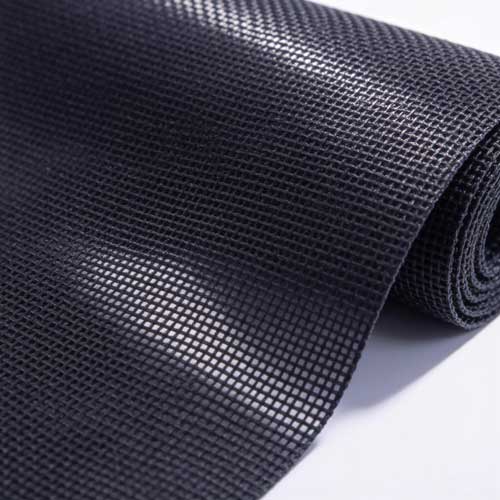 Black PVC Teslin Mesh